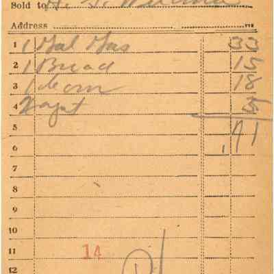 Receipt, 1919
