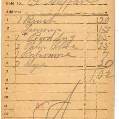 Receipt, 1919