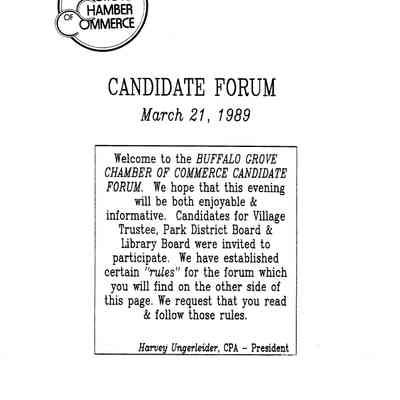 BG Trustee Debate Schedule 1989
