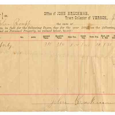 John Raupp Property Tax Receipt