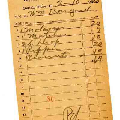 Receipt, 1920