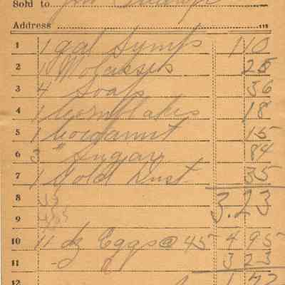 Receipt, 1920