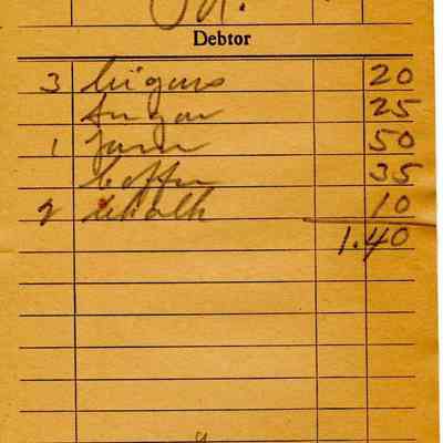 Firnbach and Raupp Receipt 1919