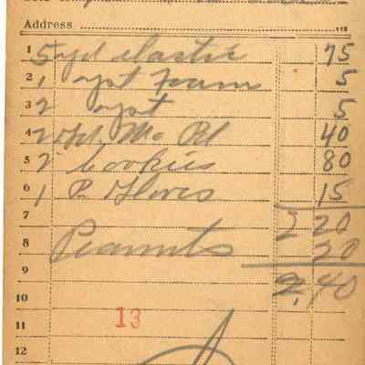 Receipt, 1920