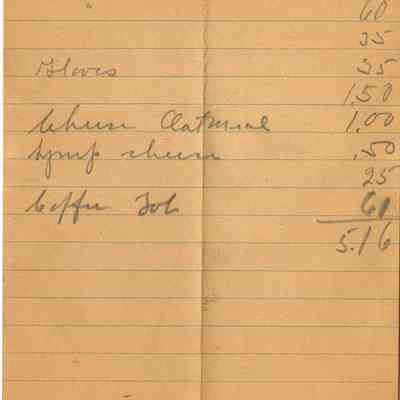 Receipt, 1920