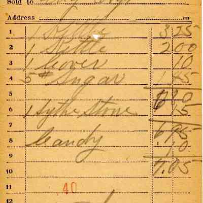Receipt, 1920