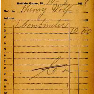 Receipt,1918