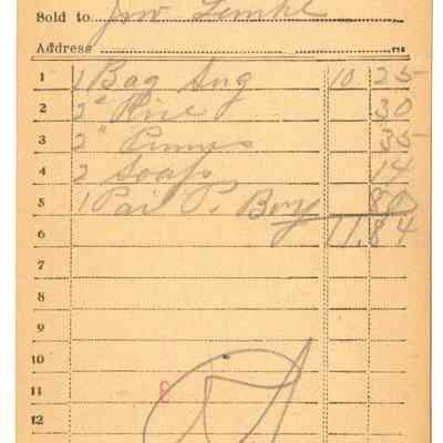 Receipt, 1919