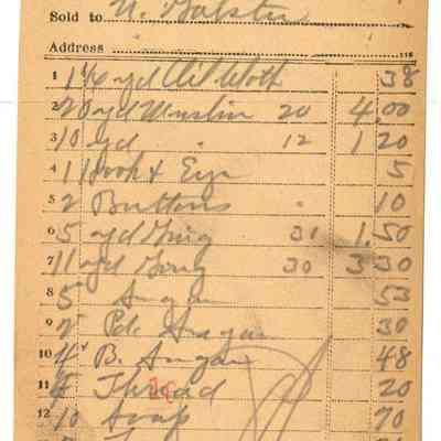 Receipt, 1919