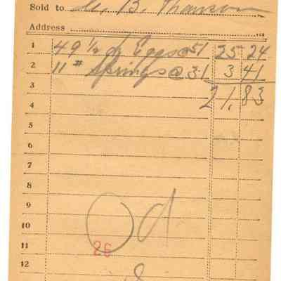 Receipt, 1920