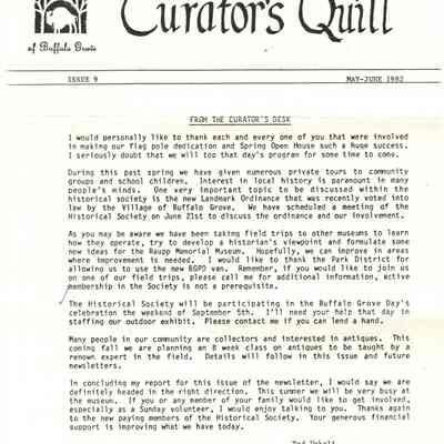 Collection of Buffalo Grove Historical Society Papers, 1982
