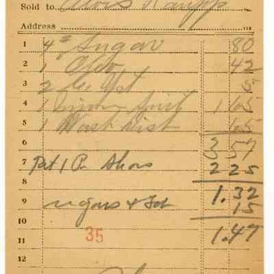 Receipt, 1920