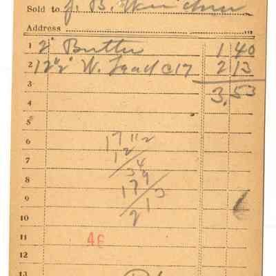 Receipt, 1919