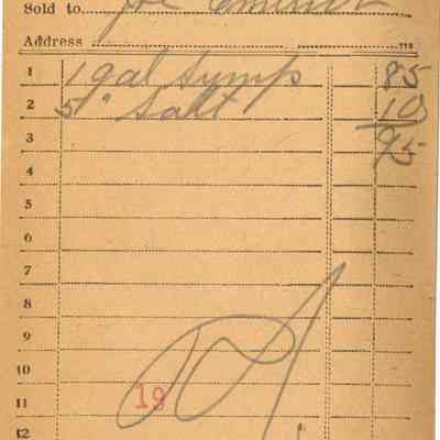 Receipt,1919