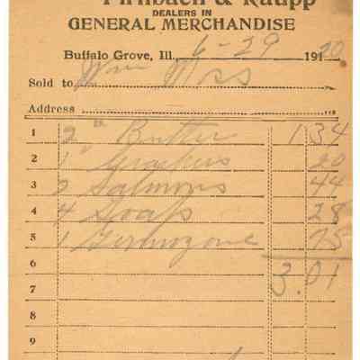 Receipt, 1920