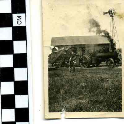Nick Horcher's threshing machine
