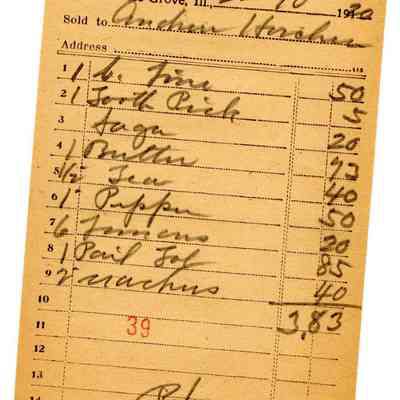 Receipt, 1920