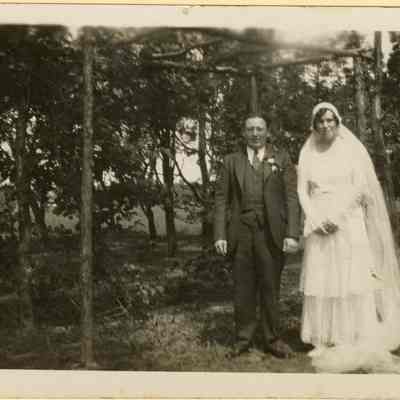 Rheinhold and Tess Wedding, 1931