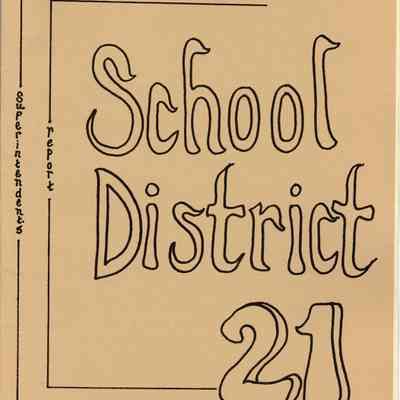 School District 21 Superintendent Report 1975