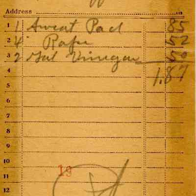 Firnbach and Raupp Receipt 1919