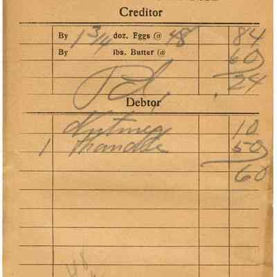 Receipt, 1920