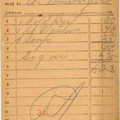 Receipt,1919