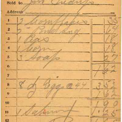 Receipt, 1920