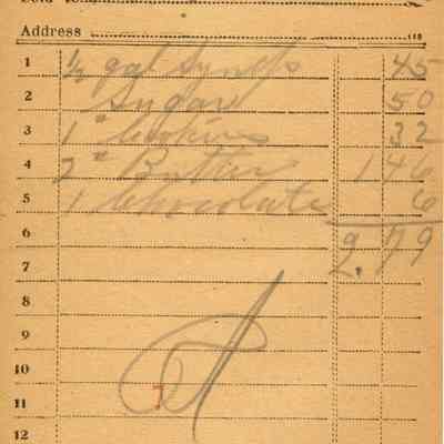 Firnbach and Raupp Receipt 1919