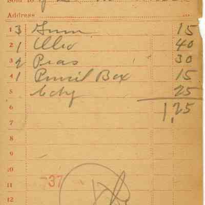 Receipt 1919