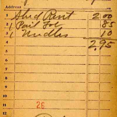 Receipt, 1920
