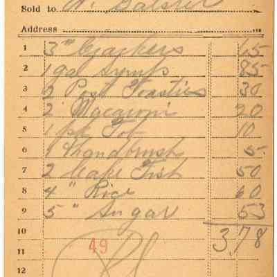 Receipt, 1919