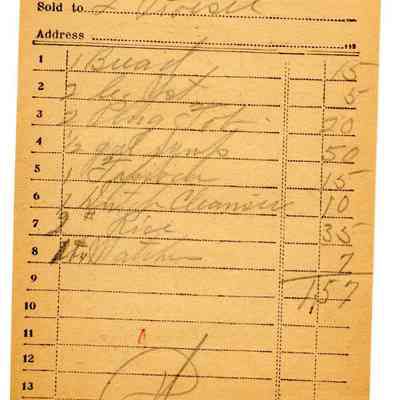 Receipt, 1920