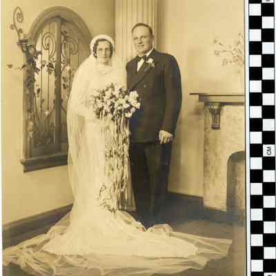 William Happ and Leona Weidner Wedding Portrait.