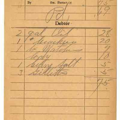 Receipt, 1919