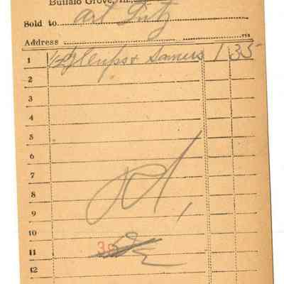 Receipt, 1919