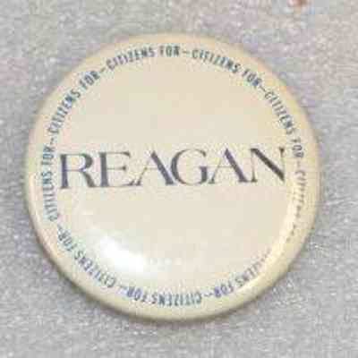 Citizens for Reagan Button