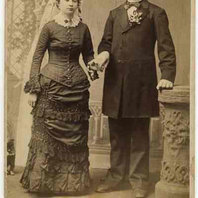 John Baptist Weidner and Susan Raupp Wedding Portrait