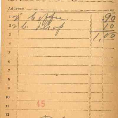 Receipt, 1920
