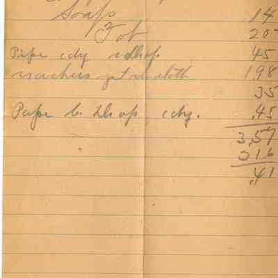 Receipt, 1920