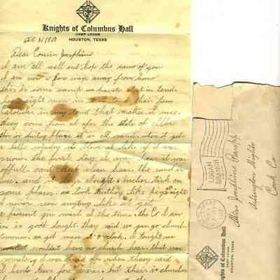 WWI Letter, Oct 31, 1917