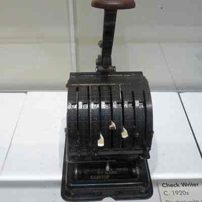 F & E Check Writer 1920s