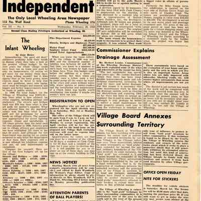 The Wheeling Independent Newspaper, 1958