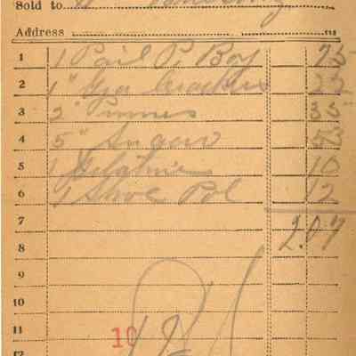 Receipt,1918
