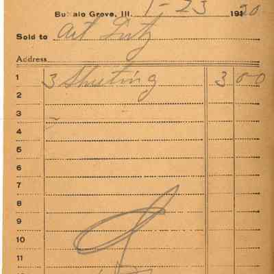 Receipt, 1920