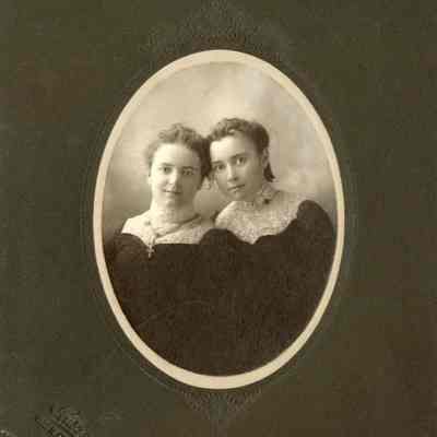 Portrait of Two Unknown Girls