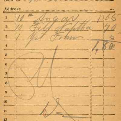 Firnbach and Raupp Receipt 1919