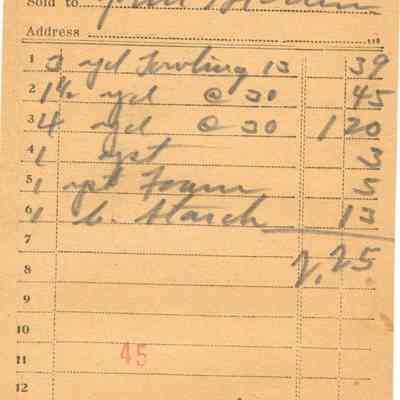 Receipt, 1921