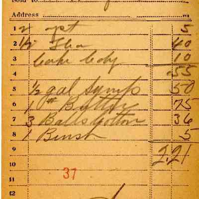 Receipt, 1920