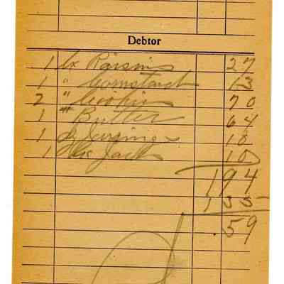 Firnbach and Raupp Receipt 1919