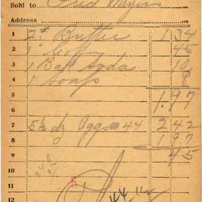 Receipt, 1920
